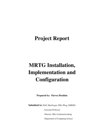 Project Report MRTG Installation, Implementation And Configuration