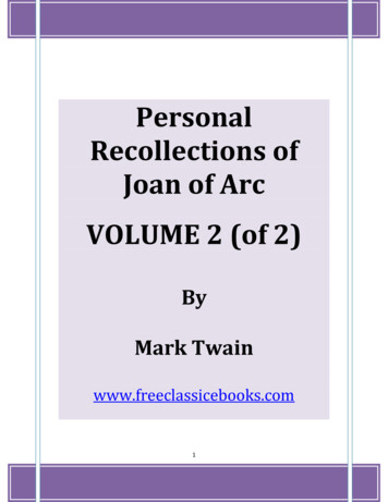 Personal Recollections Of Joan Of Arc - Volume 2