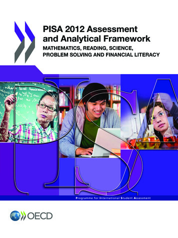 PISA 2012 Assessment And Analytical Framework - OECD