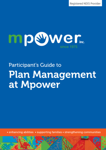 Participant's Guide To Plan Management At Mpower