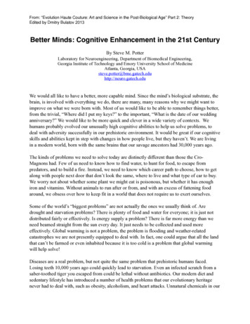 Better Minds: Cognitive Enhancement In The 21st Century