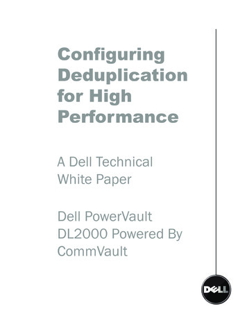 CommVault: Configuring Deduplication For High Performance