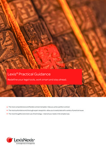 Lexis Practical Guidance