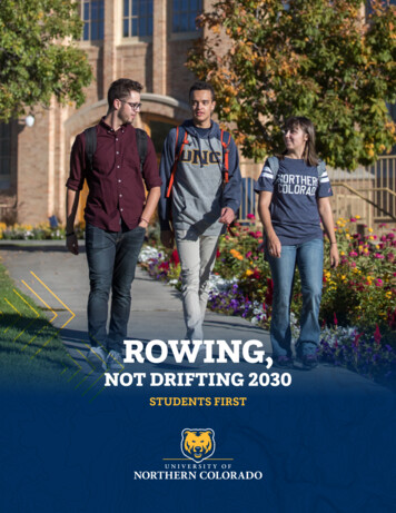 ROWING, - University Of Northern Colorado