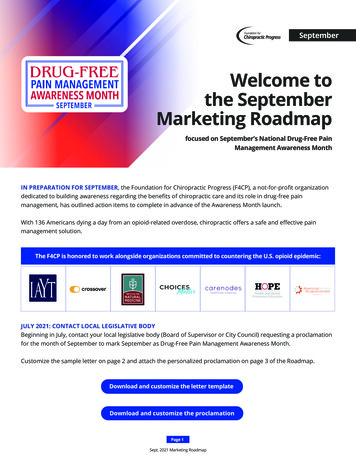 Welcome To The September Marketing Roadmap