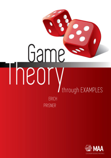 Game Theory Through Examples - BME-GTK Közgazdaságtan Tanszék
