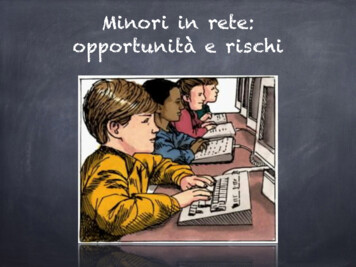 Minori In Rete: Opportunità E Rischi - Nuove Tecnologie