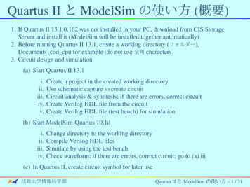 Quartus II と ModelSim の使い方