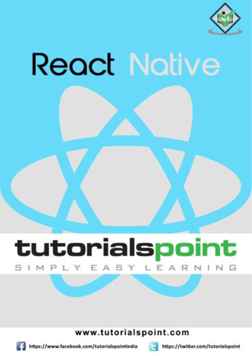 React Native - Tutorials Point