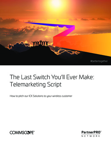 The Last Switch You'll Ever Make: Telemarketing Script