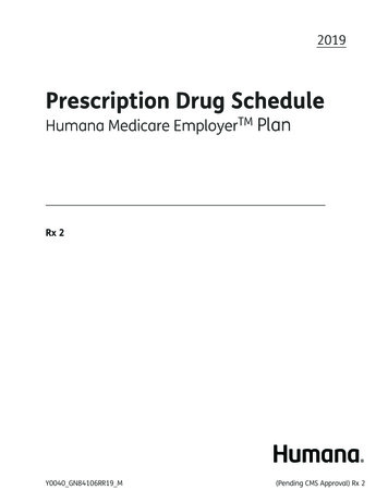 Prescription Drug Schedule