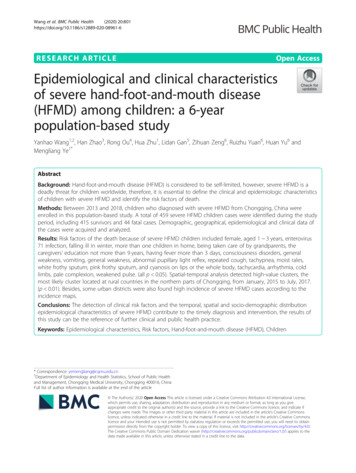 Epidemiological And Clinical Characteristics Of Severe Hand-foot-and .