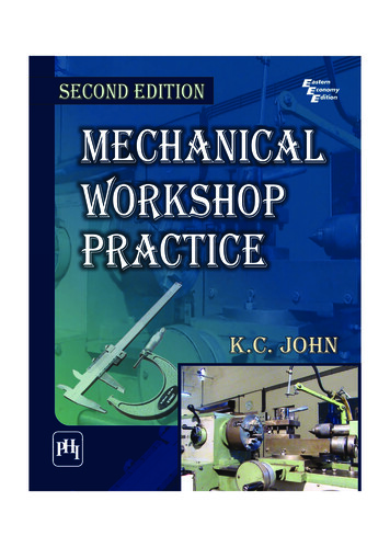 Second Edition Mechanical Workshop Practice - Kopykitab
