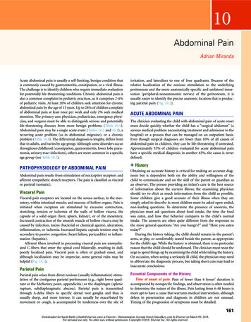 10 - Abdominal Pain