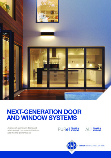 Next-generation Door And Window Systems
