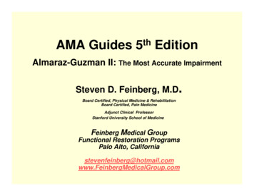 AMA Guides 5 Edition - COA