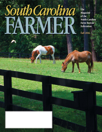 The Magazine Of The South Carolina Farm Bureau Federation Fall 2016