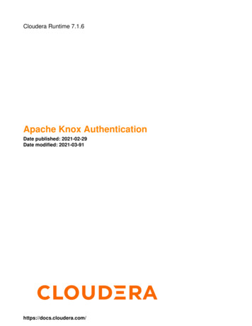 Apache Knox Authentication