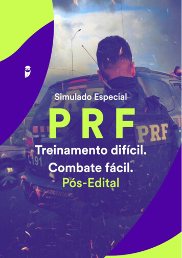 1 Simulado Polícia Rodoviária Federal Pós-Edital 28/03/2021