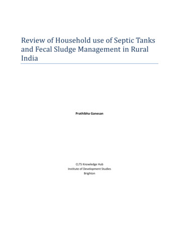 Review Of Household Use Of Septic Tanks And Fecal Sludge Management In .