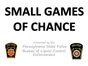 Presented By The Pennsylvania State Police Bureau Of Liquor Control .