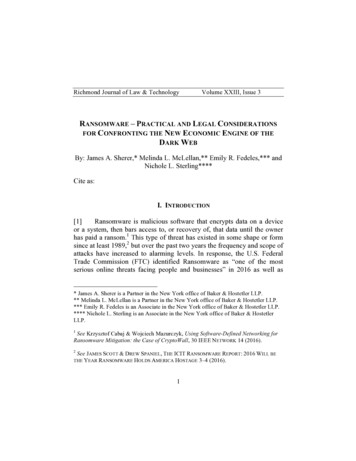 Richmond Journal Of Law & Technology Volume XXIII, Issue 3