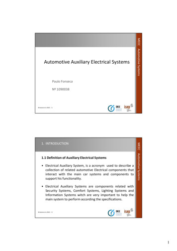 Automotive Auxiliary Electrical Systems - Ipp.pt