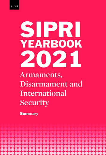 SIPRI Yearbook 2021, Summary