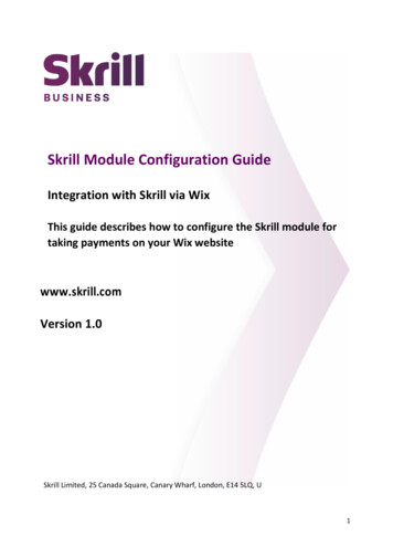 Skrill Module Configuration Guide On Wix