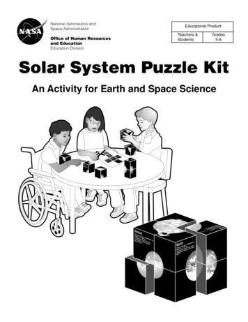 Solar System Puzzle Kit Pdf - NASA