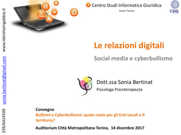 Le Relazioni Digitali - CSIG Ivrea - Torino