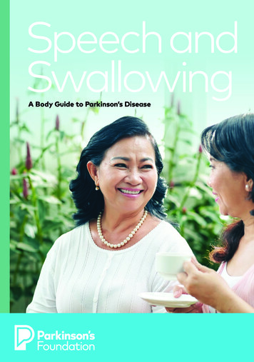 Speech And Swallowing - Parkinson's Foundation