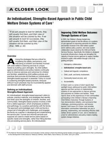 A Closer Look: An Individualized, Strengths-Based Approach In Public .