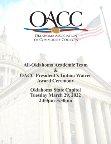 2021 All Oklahoma Academic Team & OACC President's Tuition Waiver Award