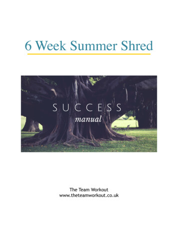 6 Week Summer Shred - Usermanual.wiki