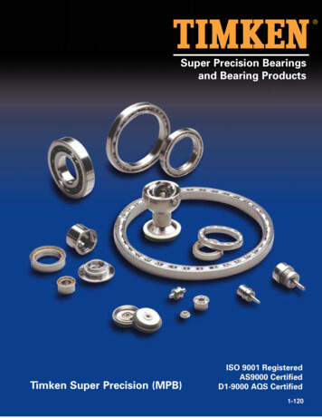 Super Precision Bearings And Bearing Products - Brg-catalogues 