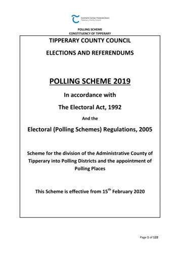 POLLING SCHEME 2019 - Tipperarycoco.ie