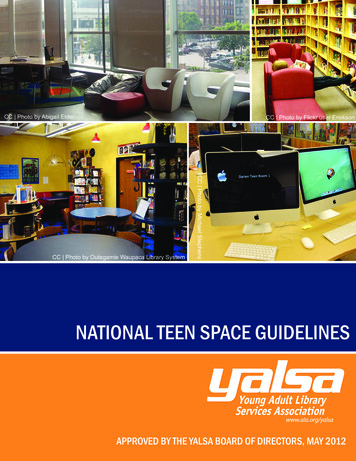 NatioNaL TeeN Space GuideLiNeS