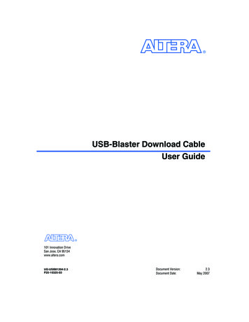 USB-Blaster Cable User Guide - Mouser Electronics