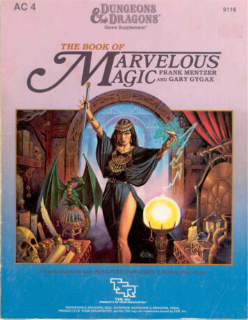 The Book Of Marvelous Magic - FRP World
