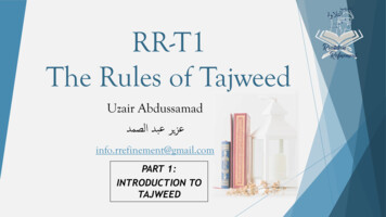 RR-T1 The Rules Of Tajweed