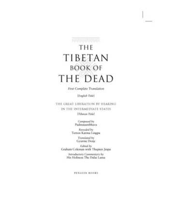 The Tibetan Book Of The Dead: First Complete Translation (Penguin .