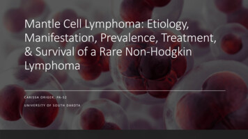 Mantle Cell Lymphoma: Etiology, Manifestation, Prevalence, Treatment .