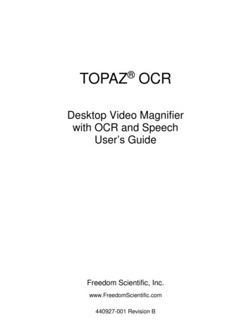 TOPAZ OCR - Freedom Scientific