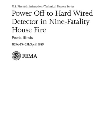 TR-031 Power Off To Hard-Wired Detector In Nine-Fatality House Fire