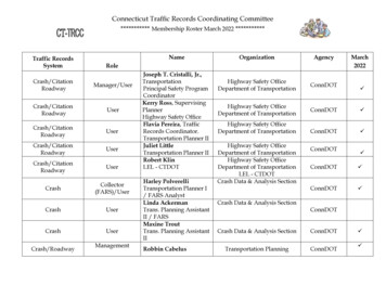 Connecticut Traffic Records Coordinating Committee