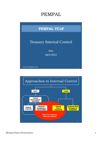 Treasury Internal Control - Michael Parry