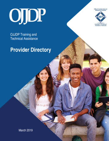 OJJDP Training And Technical Assistance