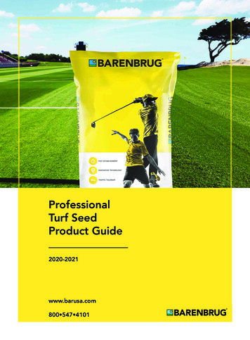Professional Turf Seed Product Guide