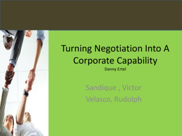 Turning Negotiation Into A Corporate Capability Danny Ertel